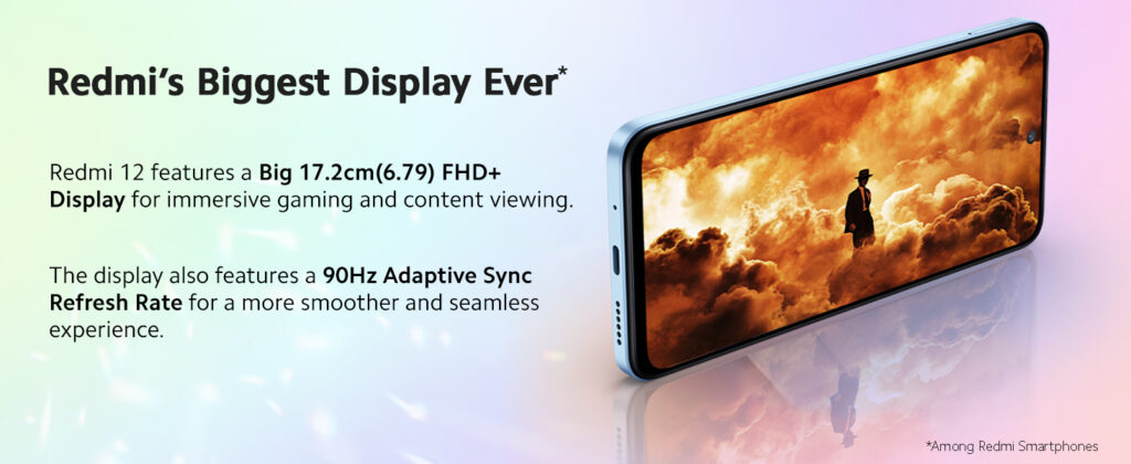 Redmi 12 Experience Elegance and Power: in Moonstone Silver with 6GB RAM and 128GB Storage