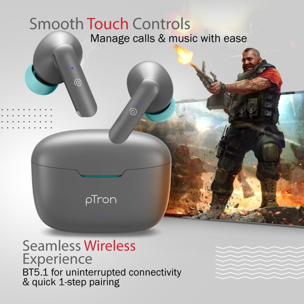 Experience Unmatched Audio Bliss with pTron Bassbuds Duo: Your Ultimate Wireless Companion