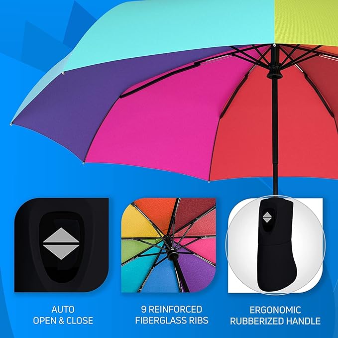 Stay Dry in Style: A Comprehensive Review of the Rylan Automatic Open Windproof Travel Umbrella